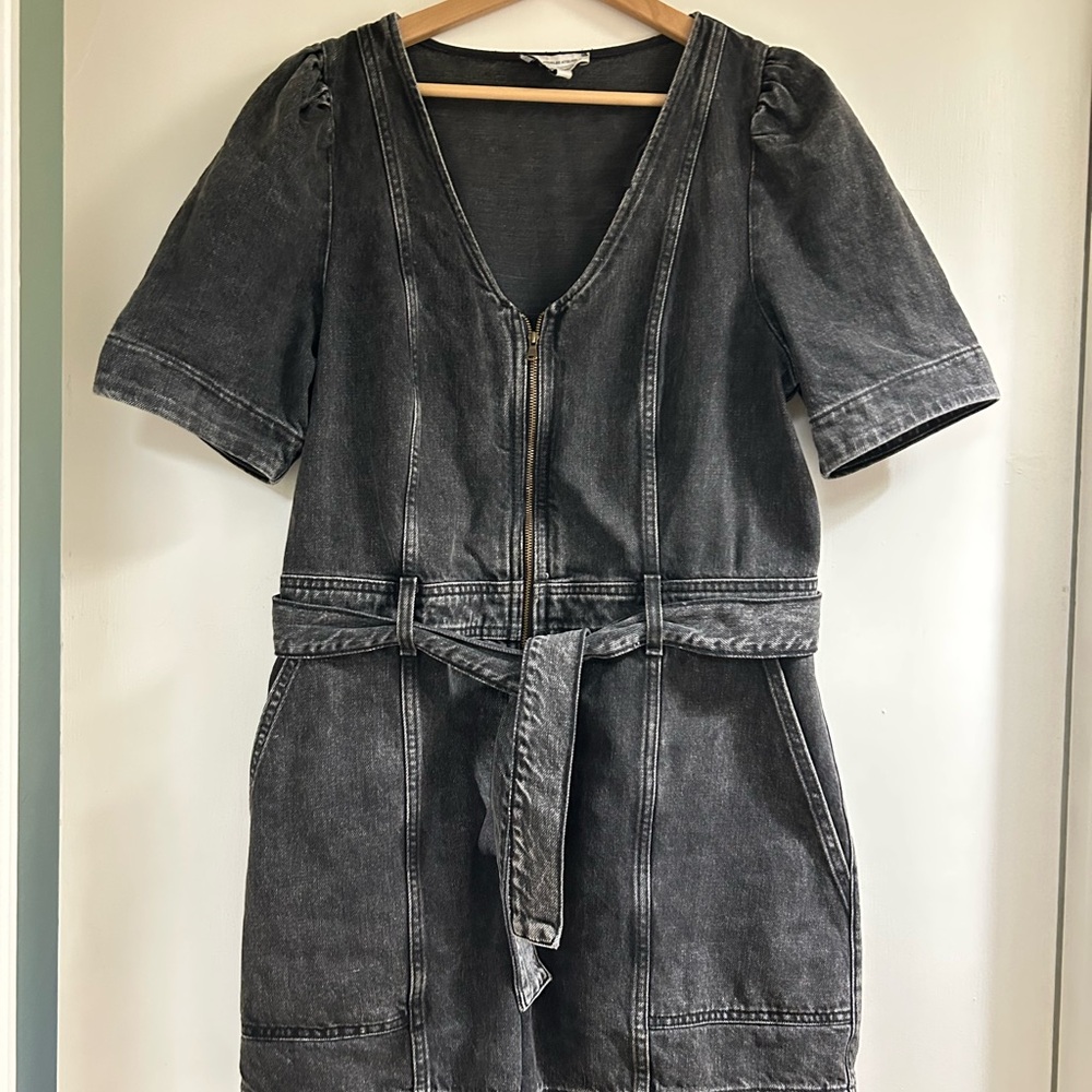 & Other Stories Charcoal Denim Romper